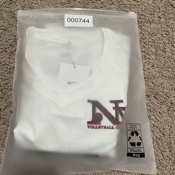 New Nike Volleyball Jersey Womens Large White NW Elite #11 Ekerson Game Issued - Picture 12 of 12